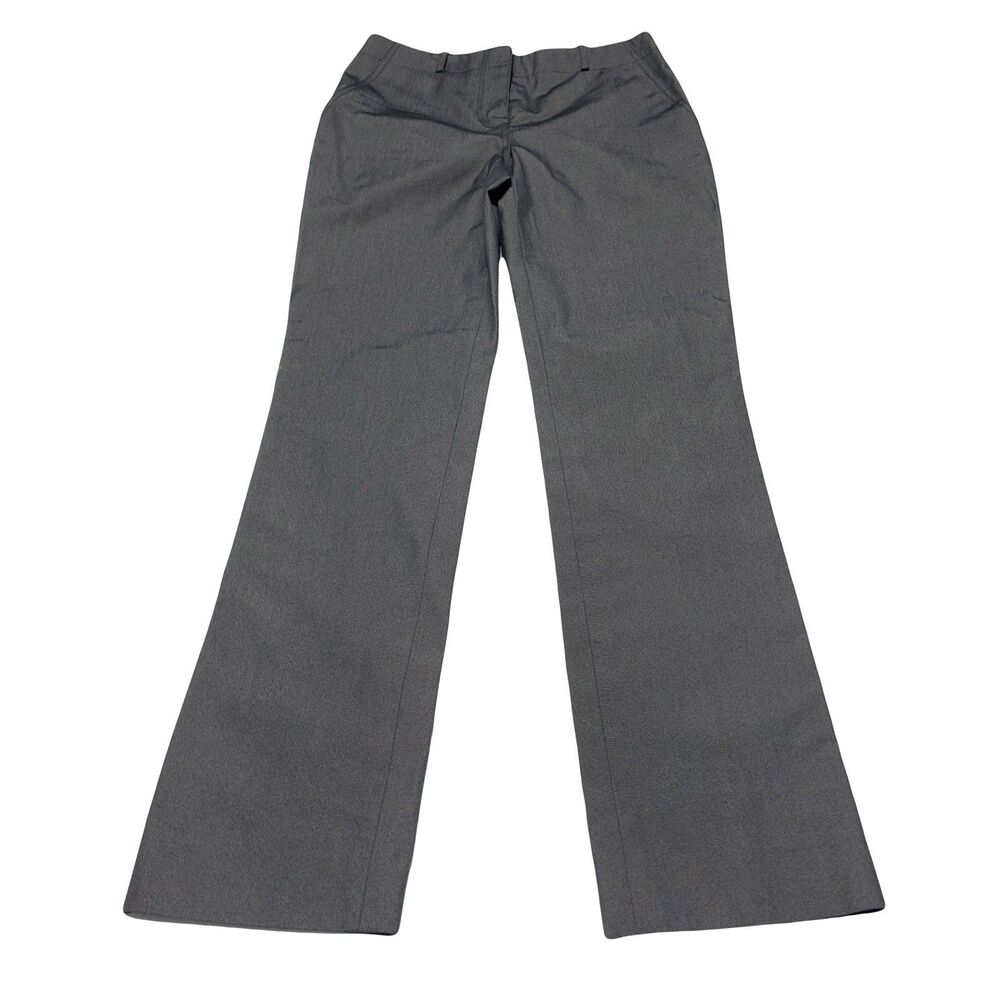 Mark Jacobs Women’s Straight Leg Dress Pants Gray Charcoal Cotton Silk Size 4